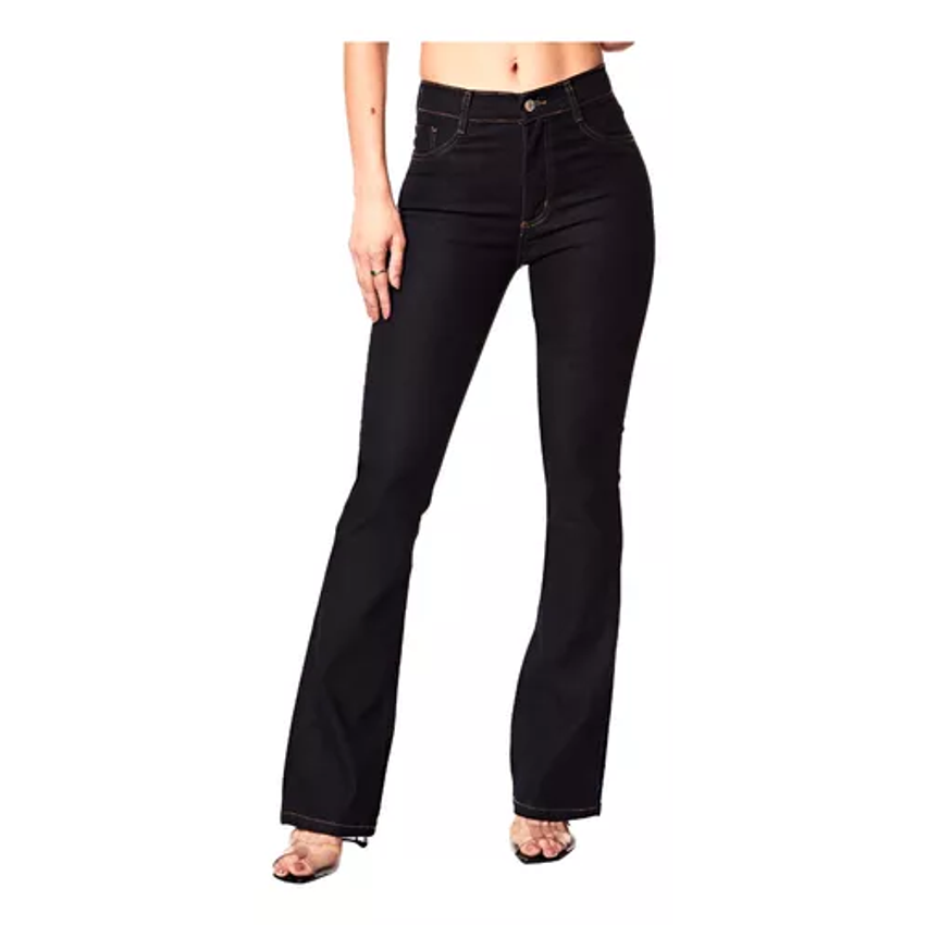 Calça Jeans Feminina Boot Cut Índigo Sawary