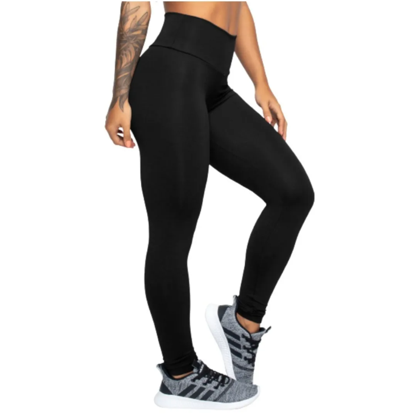 Calça Legging Modeladora Roupa De Academia Cintura Alta