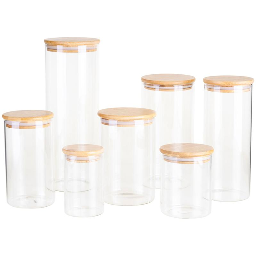 Jogo de Potes de Vidro Hermético Brinox com Tampa Redondo Ekko 7 Peças