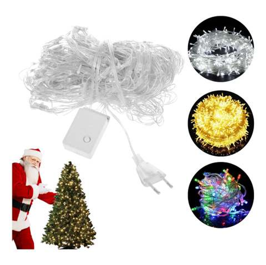 Pisca Pisca De Natal 10m Interior/exterior 100 Lâmpadas Led