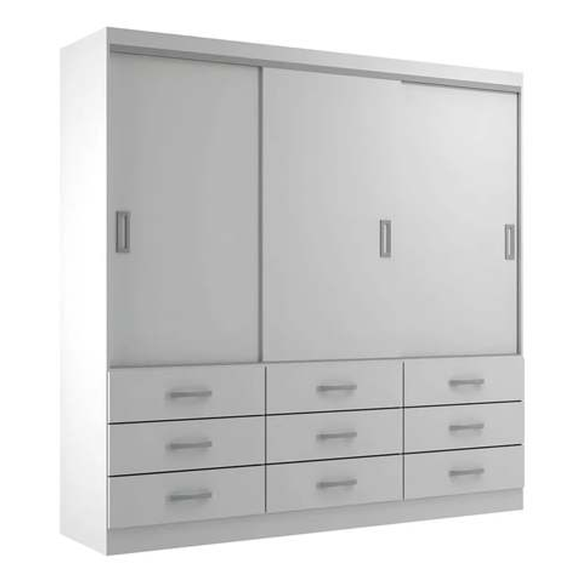 Guarda-roupa Casal Isabela 3 Pt 9 Gv Branco