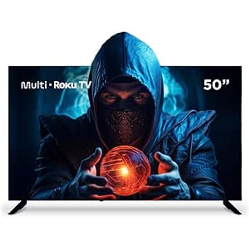 Smart Tv 50" Roku Multi 4k Compatível Com Alexa E Google Home - Tl059m