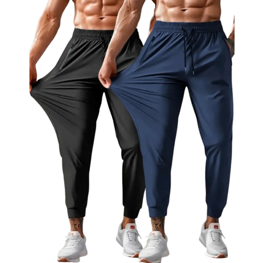 Kit 2 Calça Masculina Com Elastano Esportiva Fitness Slim