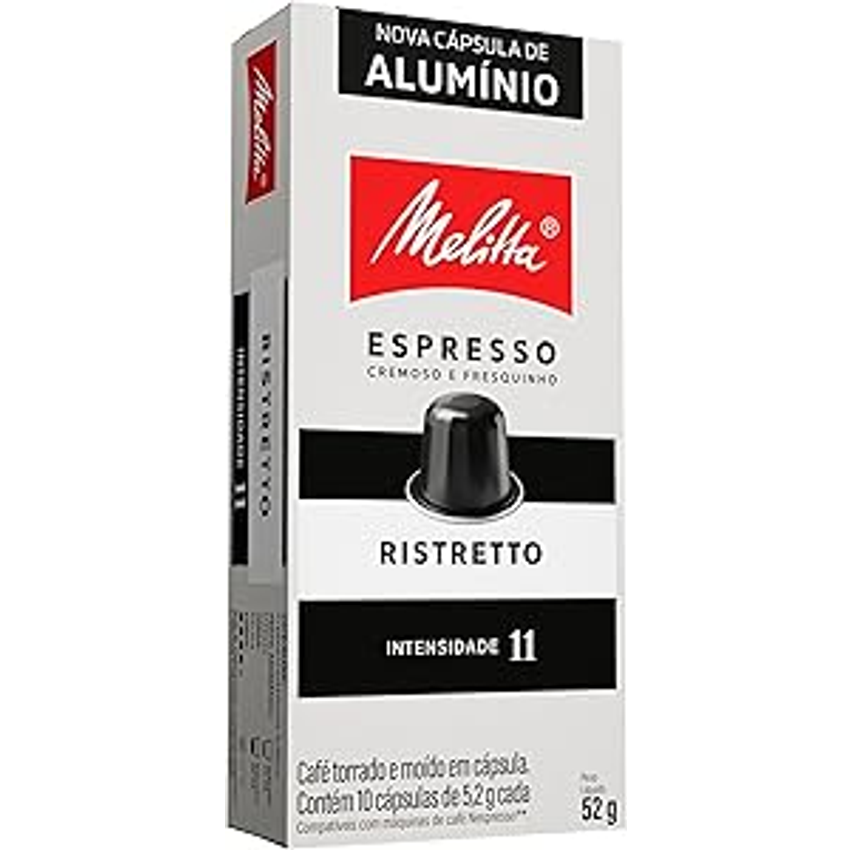 Melitta Capsula Ristretto - Intensidade 11 - Compativel Nespresso