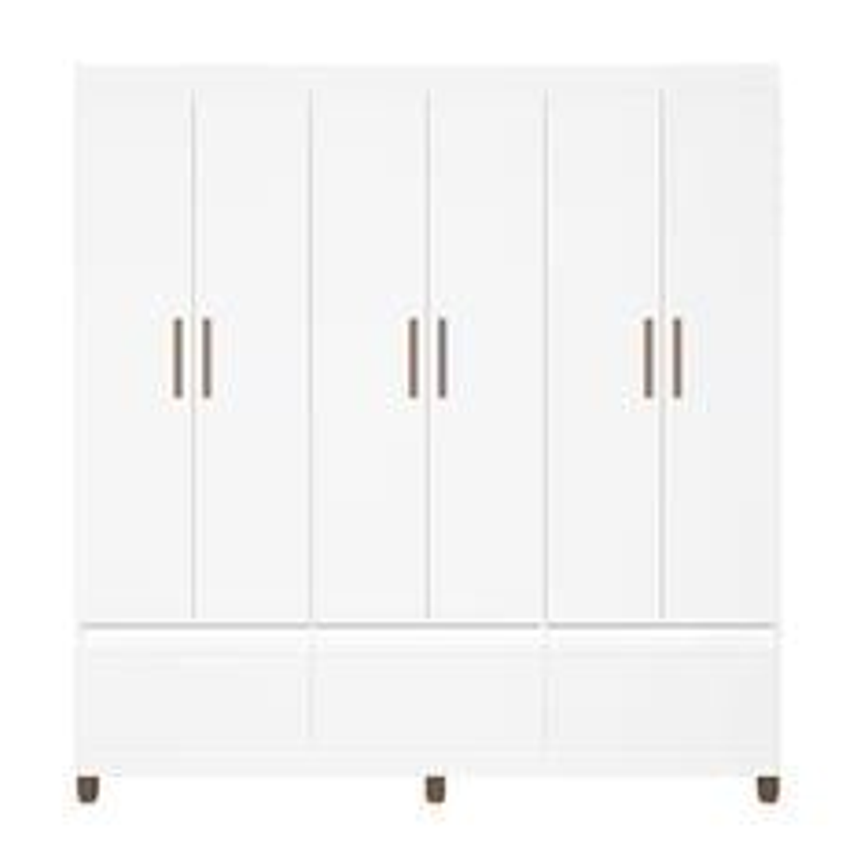 Guarda-roupa Bartira Ilhéus Com Cabideiro - Branco