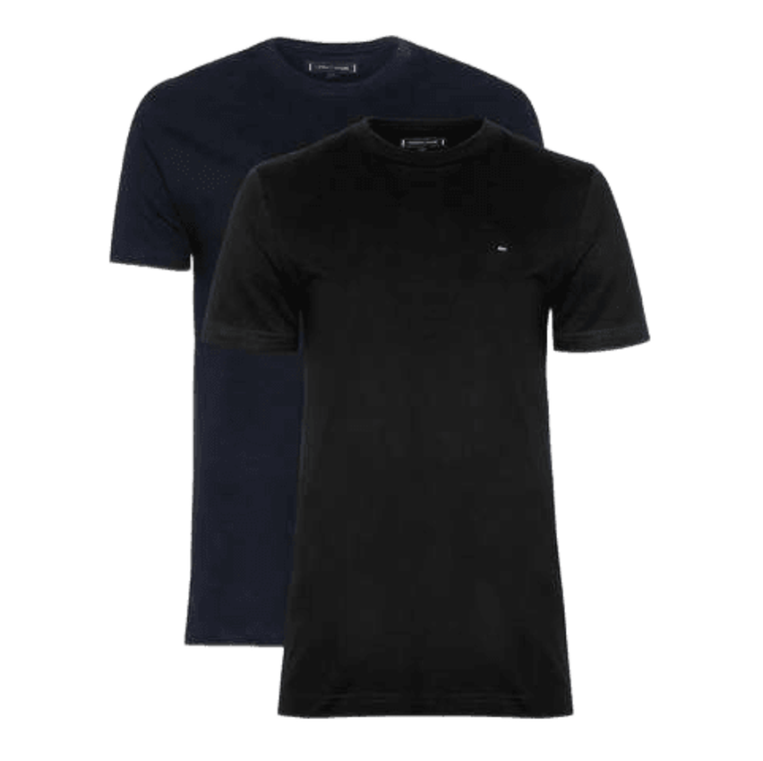 Kit Camisetas Tommy Hilfiger Essential Preta/marinho 2un