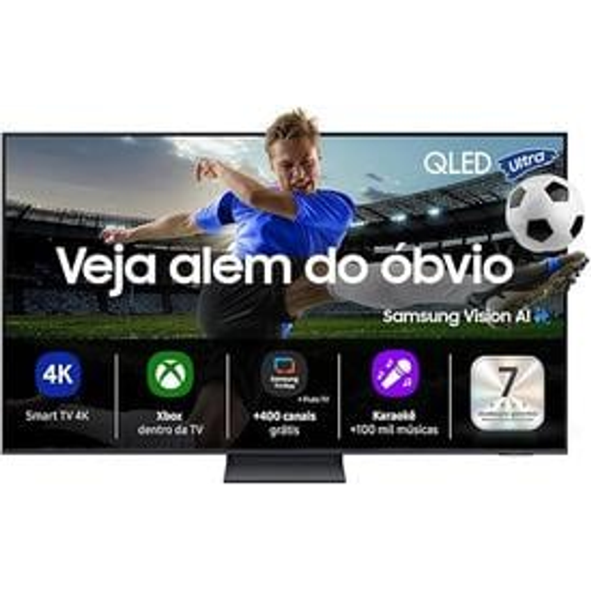 Samsung Vision AI TV 55" QLED Ultra 4K Q8F 2025, Pontos Quânticos, Processador com AI, Xbox Cloud Gaming