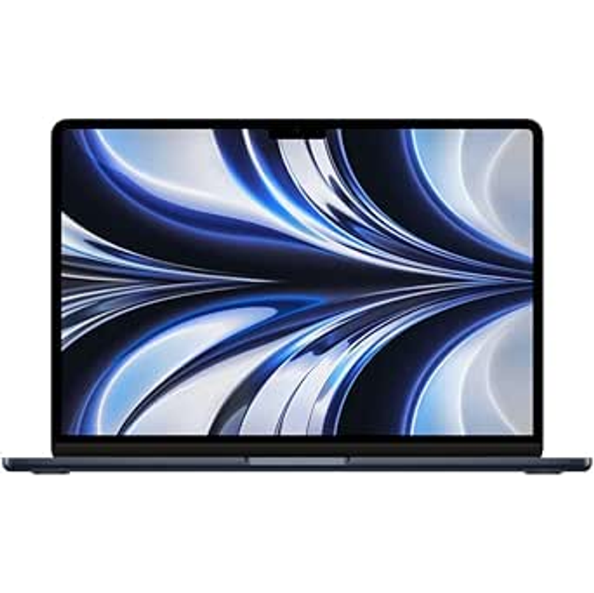 Notebook MacBook (2022) Apple com chip M2: tela Liquid Retina de 13.6 polegadas, 16GB de RAM, 256 GB de SSD. Meia-noite.