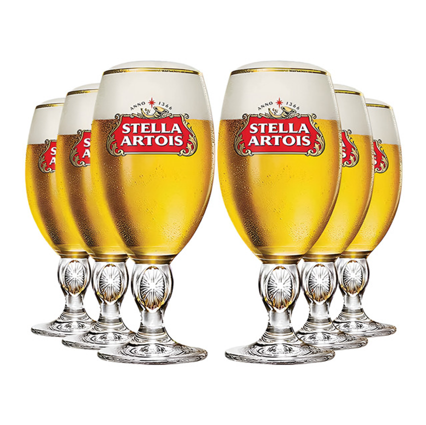 Taça Stella Artois Belgium, Taça De Vidro, Ruvolo 315ml 6pcs