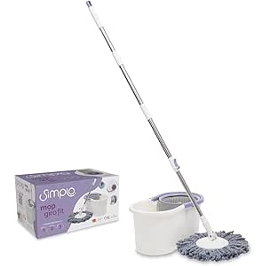 Simplo - Mop com Balde e Esfregão Giro Fit