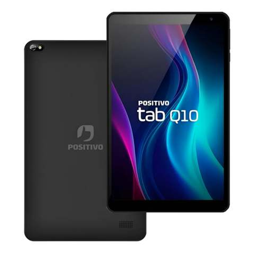 Positivo Tab Q10 3ª Gen 4GB RAM 64GB Armazenamento, Octa-Core, 5MP + Selfie 2MP, Bateria 6000mAh, Tela 10.1“ HD, 4G, Wifi AC, Full Lamination