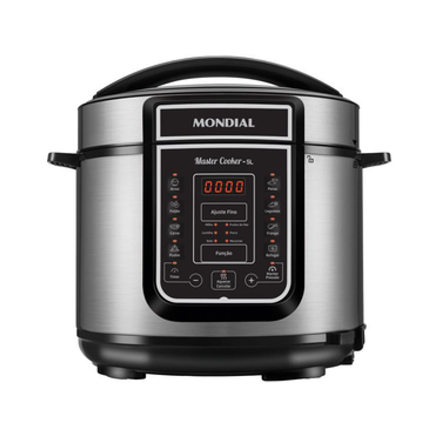 Panela de Pressão Elétrica Digital Mondial 5L - 900W Digital Master Cooker PE-38