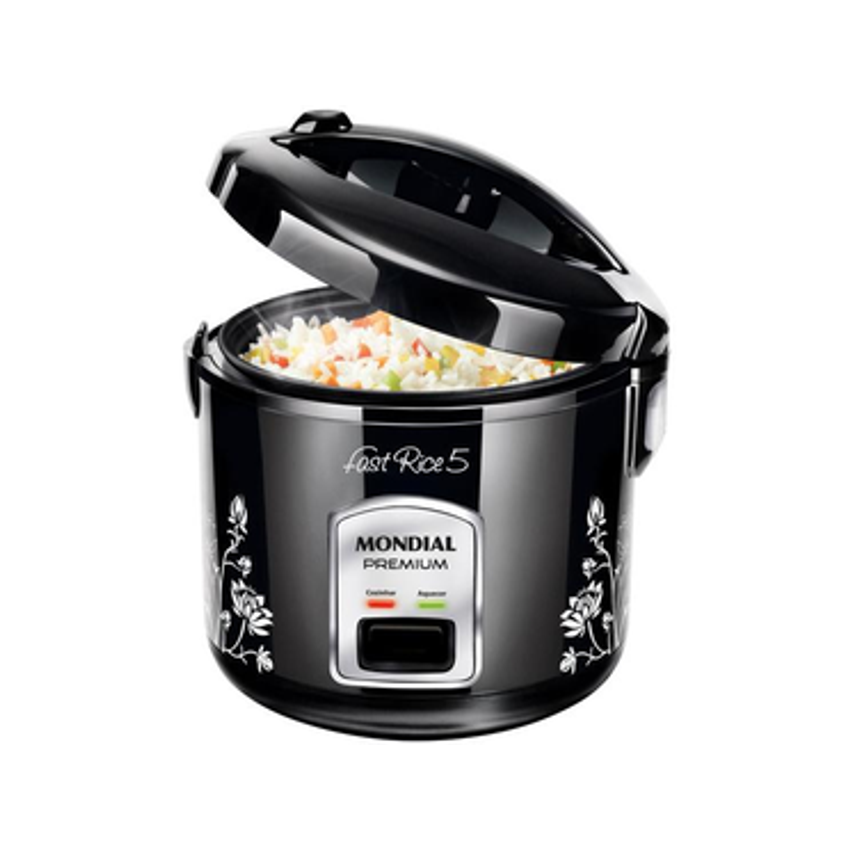Panela De Arroz Elétrica Mondial Fast Rice 5 - Premium 5 Xícaras 400w
