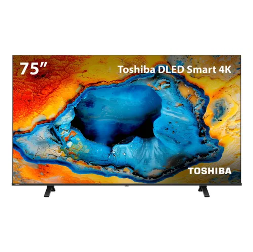 Smart TV DLED 75" 4K Toshiba 75C350NS VIDAA 4 HDMI 2 USB Wi-Fi - TB033M