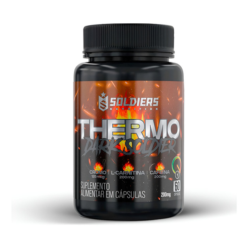 Termogênico Dark Cafeina 100% Importado Soldiers Nutrition Energia Rendimento Definição