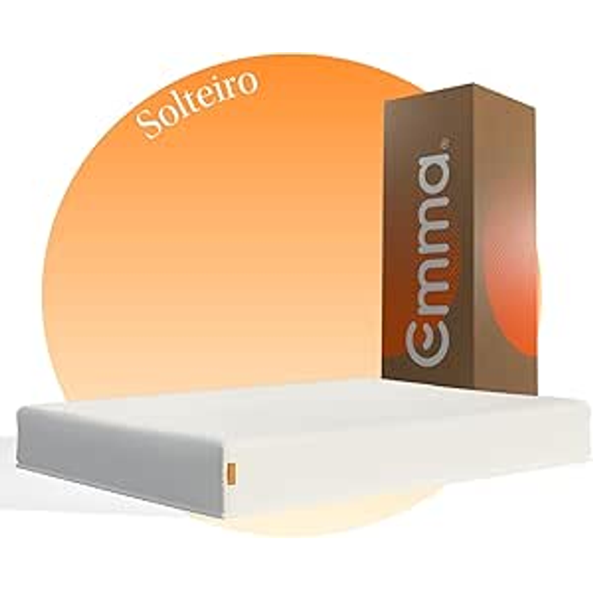 Colchão Solteiro de espuma D28 Emma Basics 17cm - Ortopédico e Hipoalergênico com 5 anos de garantia