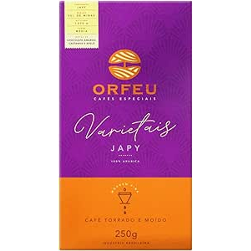 Café Japy Orfeu Torrado e Moído 100% Arabica, 250g