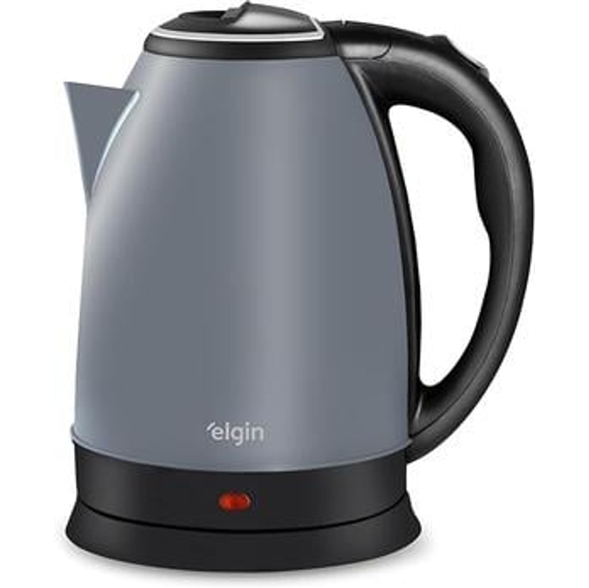 Chaleira Elétrica Inox Elgin Sem fio 1,8 Litros Cinza Lunar 220V