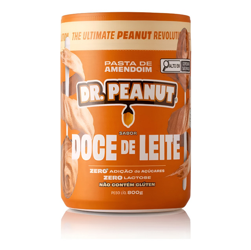 Pasta De Amendoim Sabor Doce De Leite Pote 800g Dr. Peanut