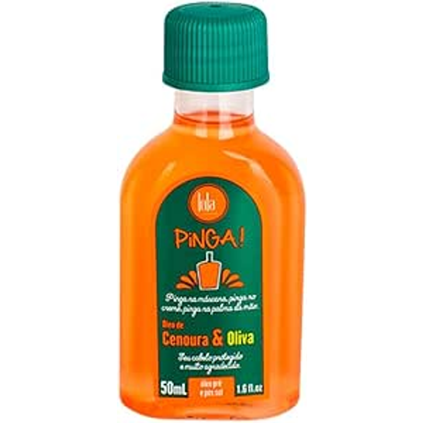 Pinga Cenoura e Oliva Óleo 50ml , Lola Cosmetics