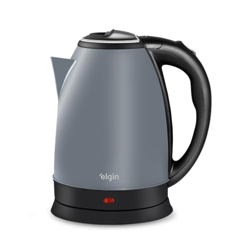Chaleira Elétrica Inox Elgin Sem fio 2 Litros Cinza Lunar 220V