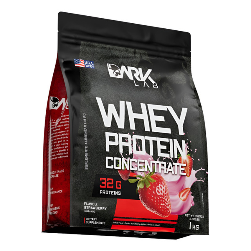 Whey Protein Concentrado 1kg Morango Dark Lab