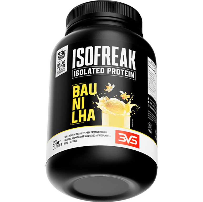 Whey Isolado Isofreak 900g Sabor: Baunilha - Fórmula Avançada Com 23g De Proteína Por Dose