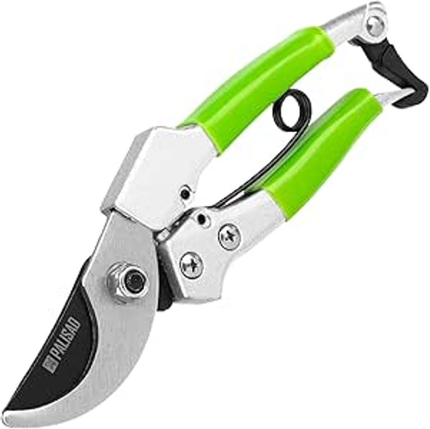 Tesoura Para Poda, 180 Mm, Com Trava E Mola, Cabo Revestido De Borracha//palisad Luxe Palisad Verde Pequeno