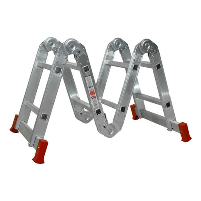 Escada de alumínio multifuncional Botafogo Lar & Lazer ESC0291 cinza