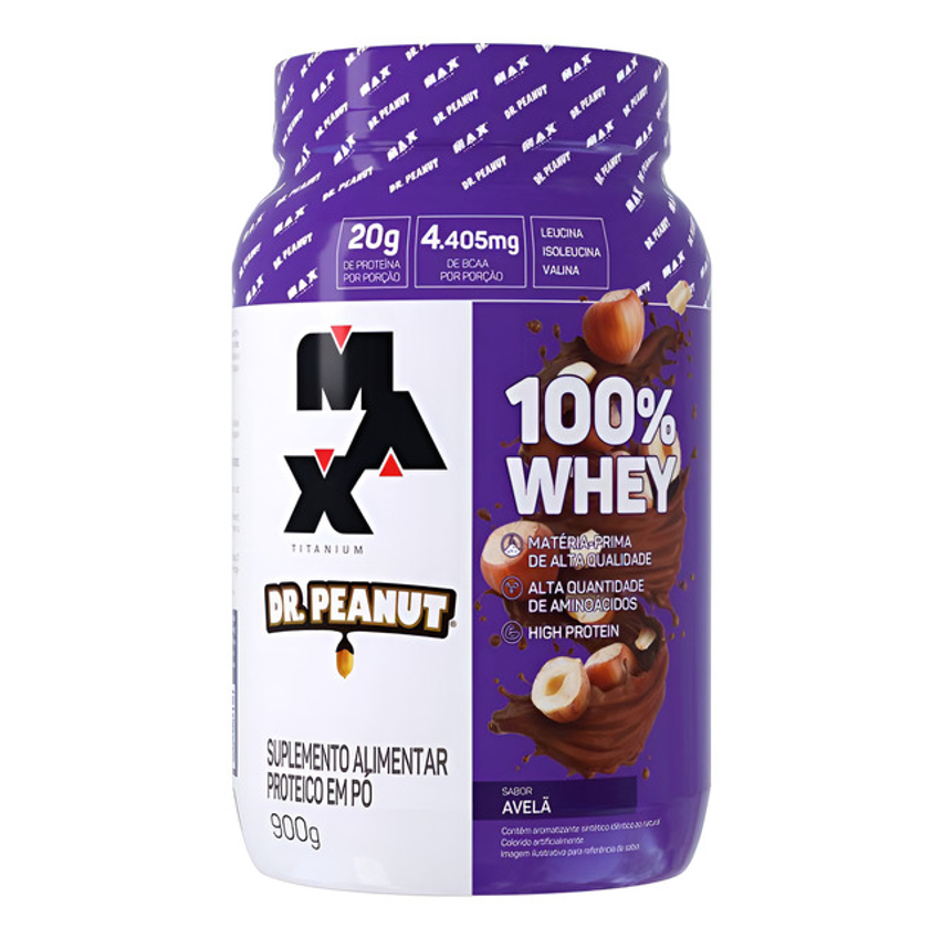 100% Whey Max Titanium X Dr. Peanut 900g