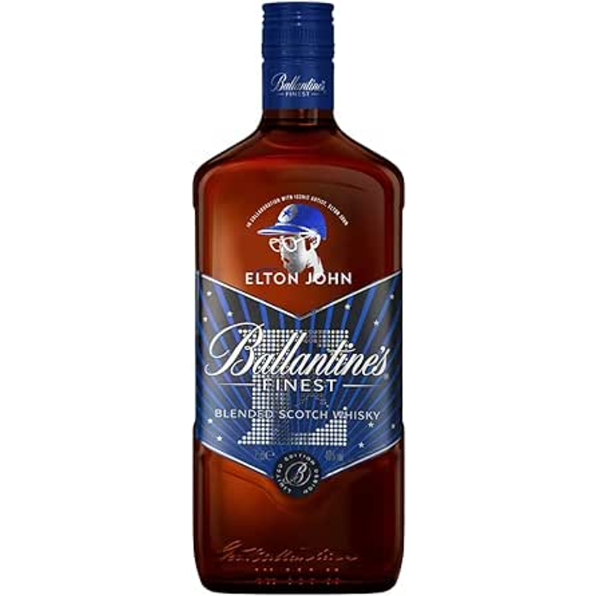 Whisky Escocês Blended Finest Elton John Ballantine's Garrafa 750ml