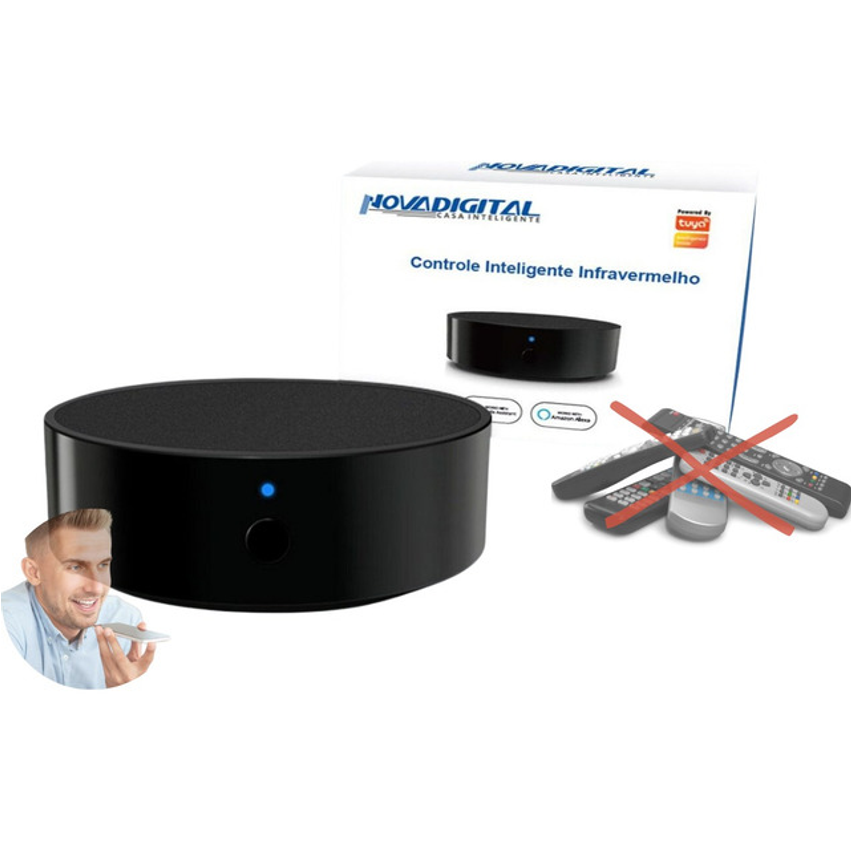 Controle Remoto Inteligente Universal Wifi Smart Home Alexa Preto