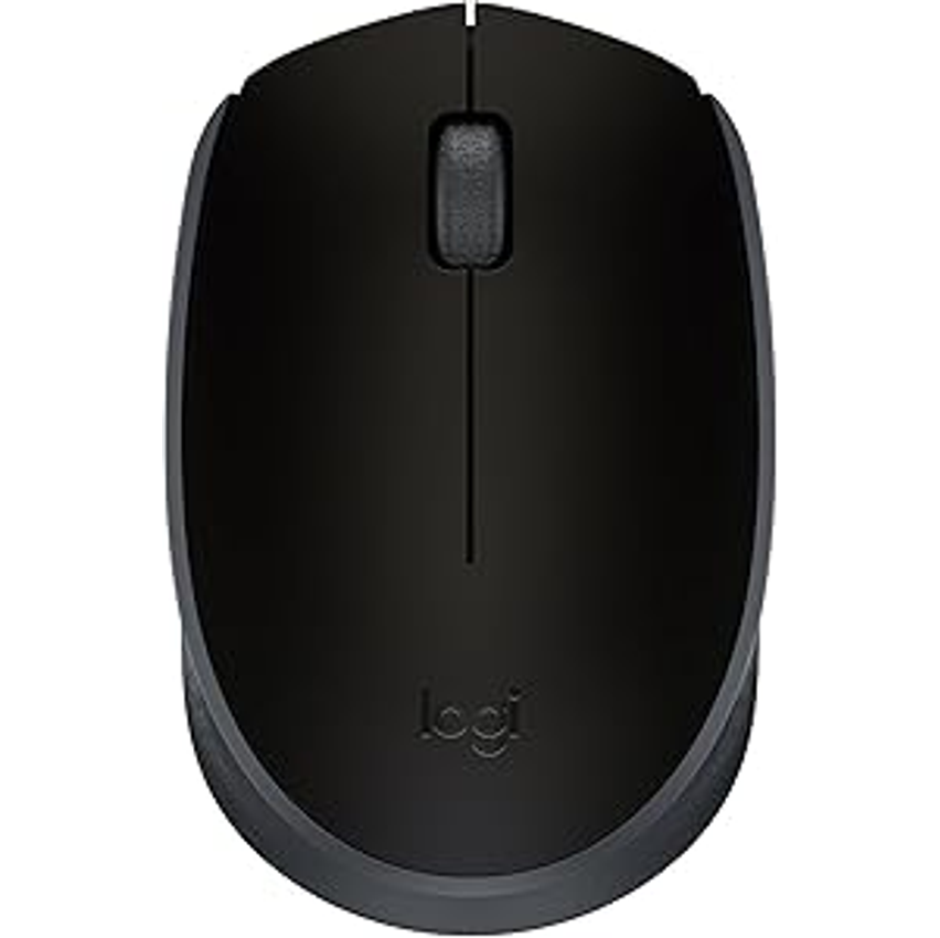 Mouse sem fio Logitech M170 com Design Ambidestro Compacto, Conexão USB e Pilha Inclusa - Preto