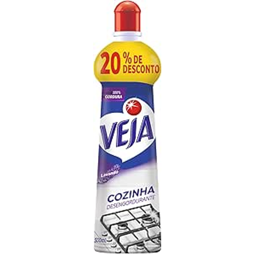 Veja Limpador Desengordurante Cozinha Lavanda 500Ml Azul