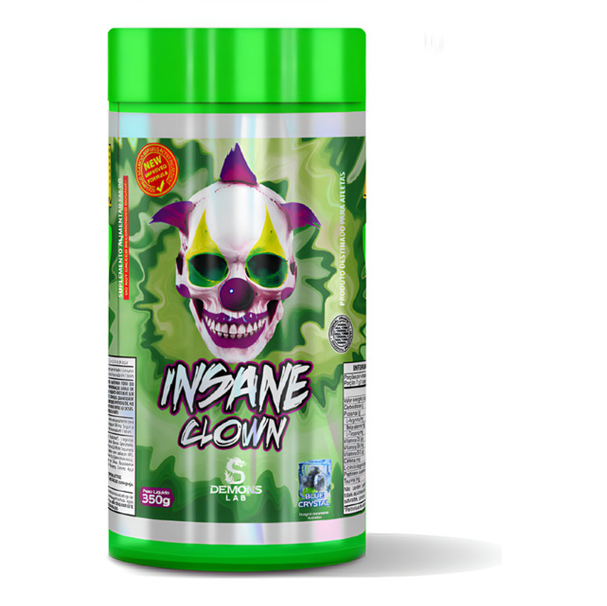 Suplemento Em Pó Insane Clown 350g Demons Lab Sabor Blueberry
