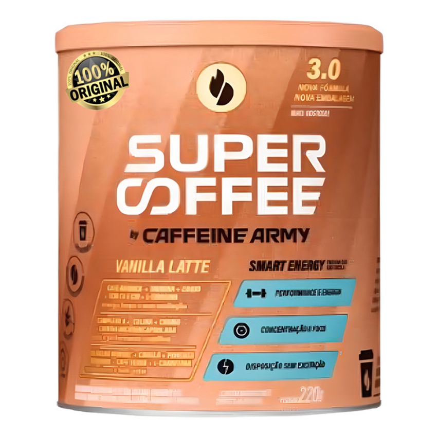 Supercoffee 3.0 Super Coffee (220g) - Caffeine Army Sabor Vanilla Latte