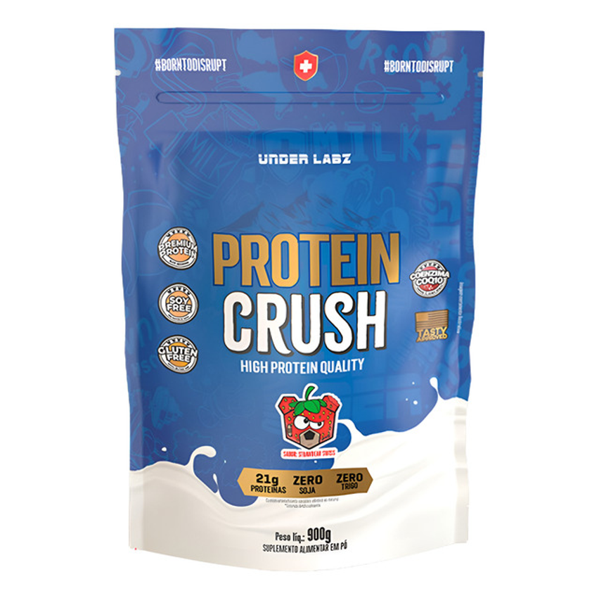 Protein Crush Whey Underlabz 21g Protein Dose 900g Zero Soja