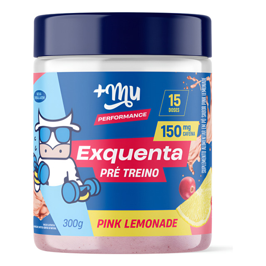 Pré Treino Exquenta Sabor Pink Lemonade 300g +mu