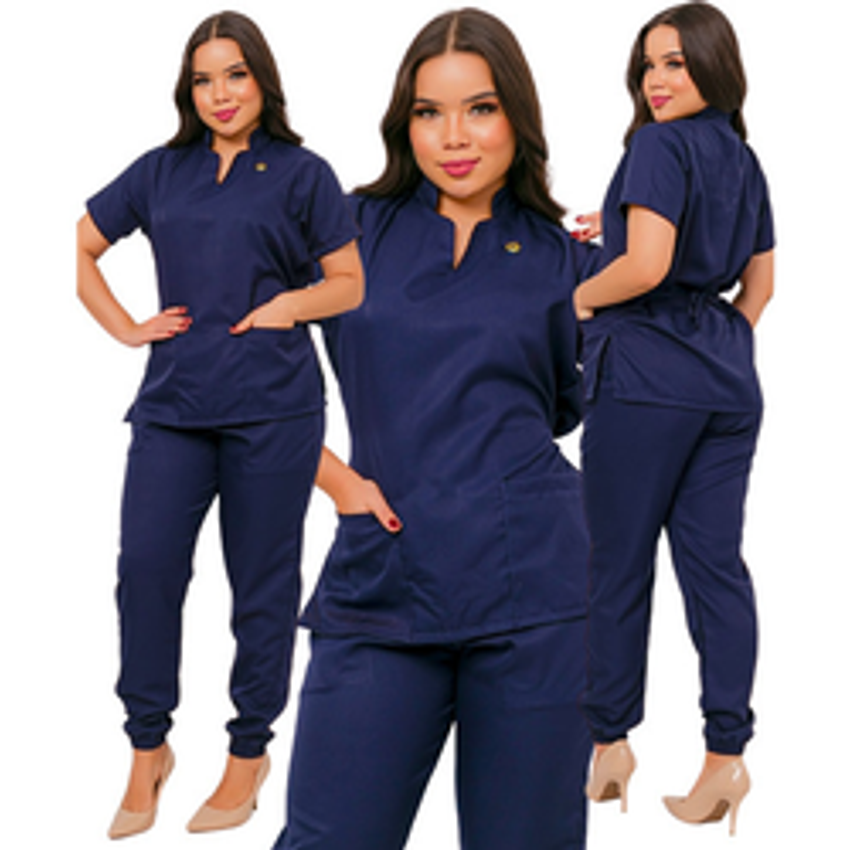 Scrubs Blusa Bata Acinturada Pijama Cirurgico Hospitalar Vet