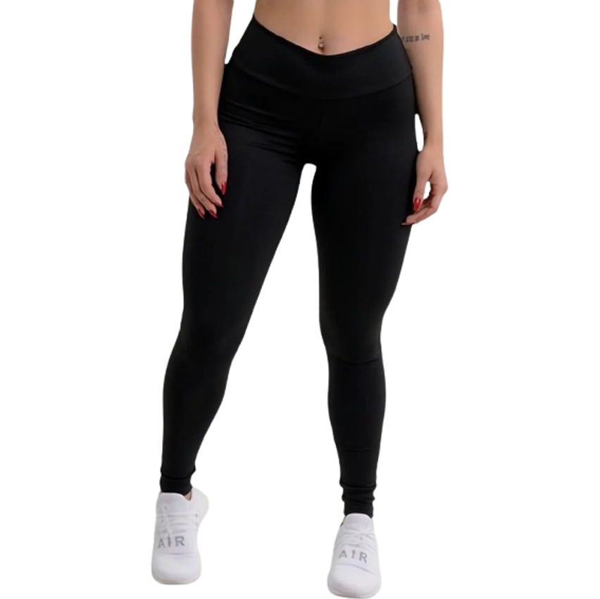 Calça Legging Feminina Cintura Alta Leg Grossa Fitness