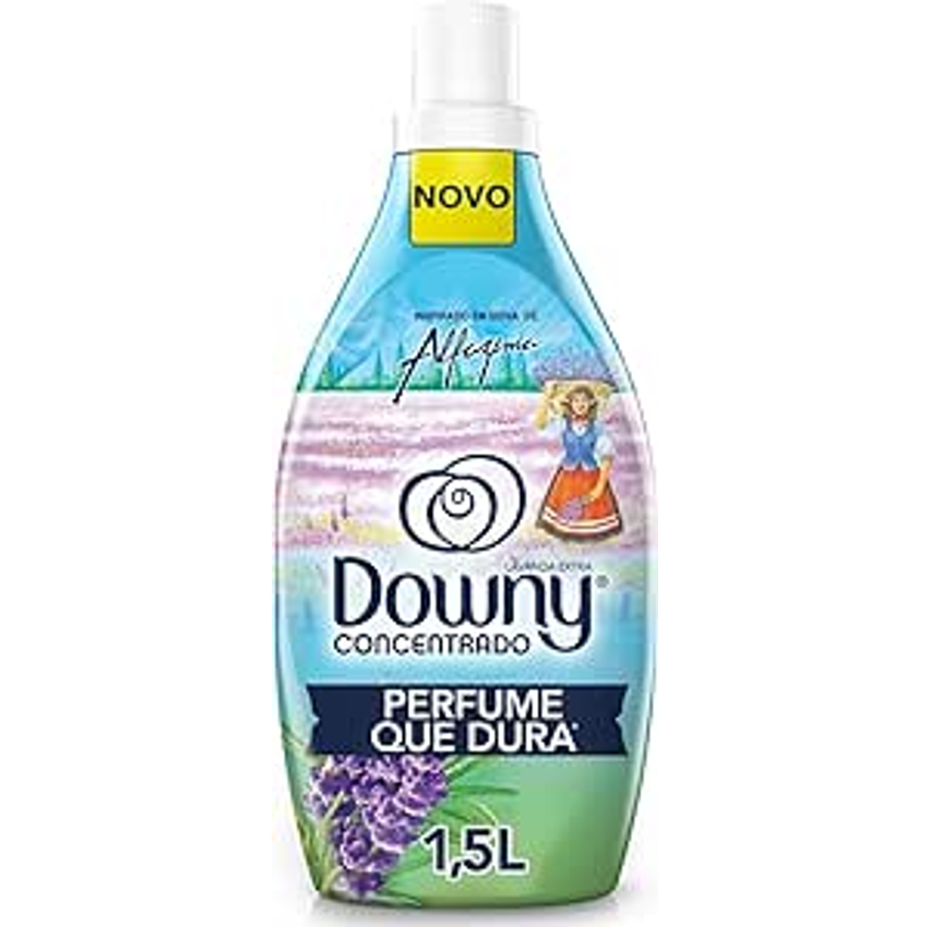 Downy Amaciante Concentrado Seiva de Alfazema 1.5L, Rende 6L, Perfume com Lavanda
