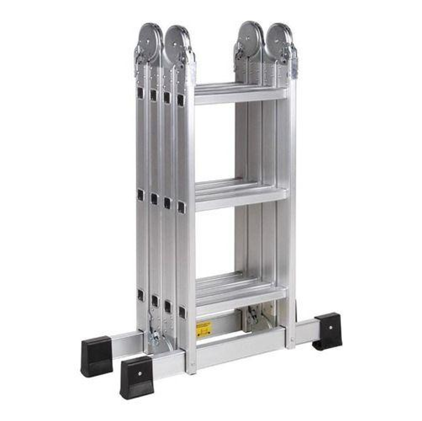 Escada Articulada de Alumínio Multifuncional 12 Degraus 3,32 Metros de Altura Garden Life