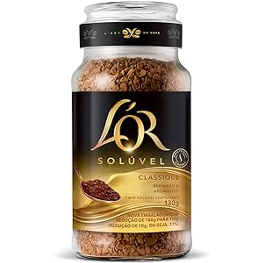 L'OR, Café Solúvel Classique Pote de Vidro 130g