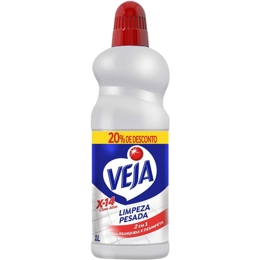 Veja Limpador Para Limpeza Pesada Cloro Ativo 2 Em 1 - 1l