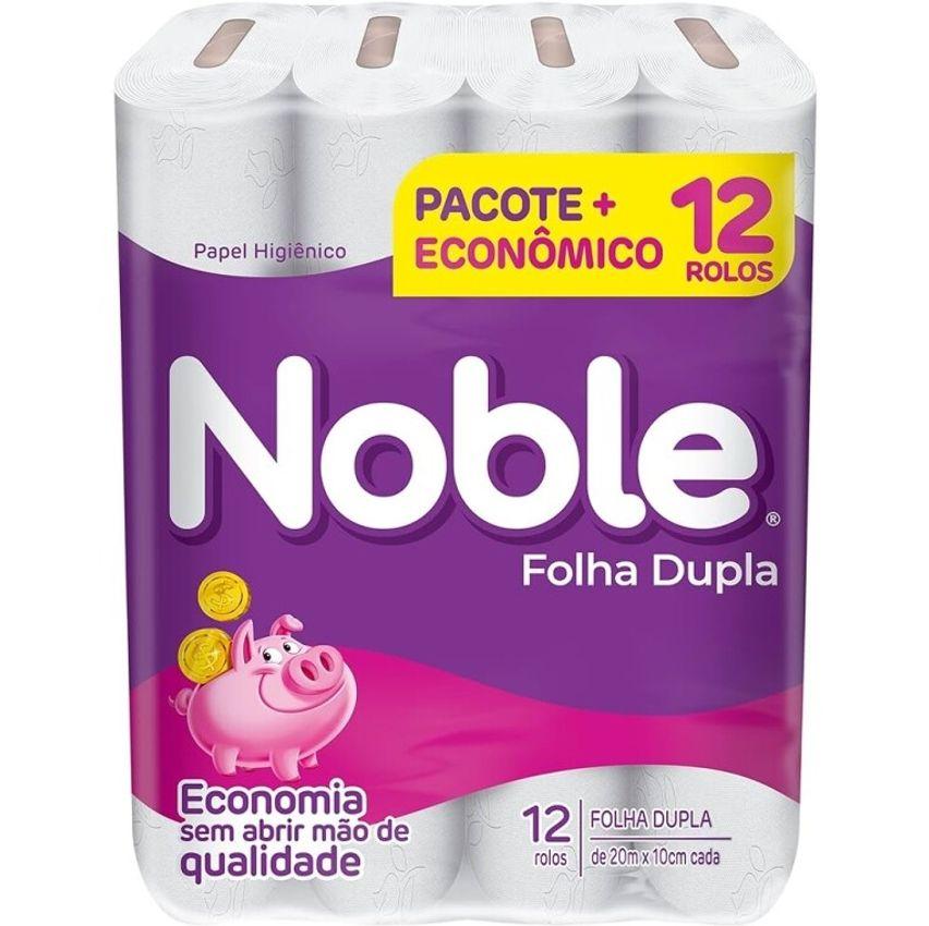 Noble - Papel Higiênico Folha Dupla Neutro 12 Rolos De 20M