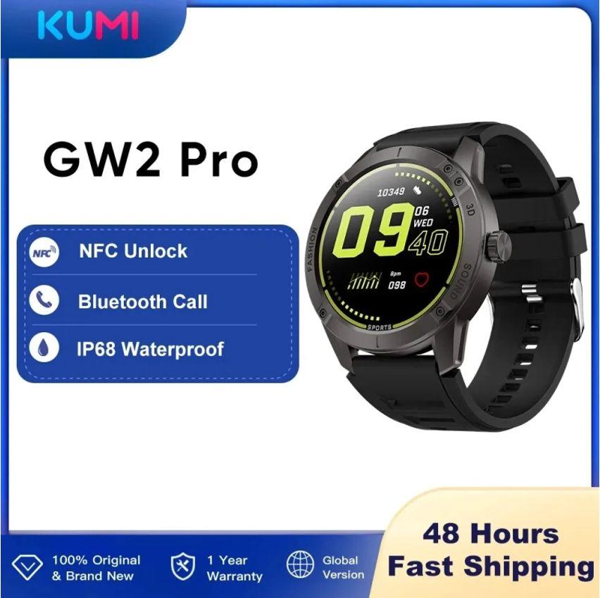 Smartwatch KUMI GW2 Pro com Ligações Ppr Bluetooth Monitor de Batimentos Pressão Arterial e Oxigênio no Sangue a P