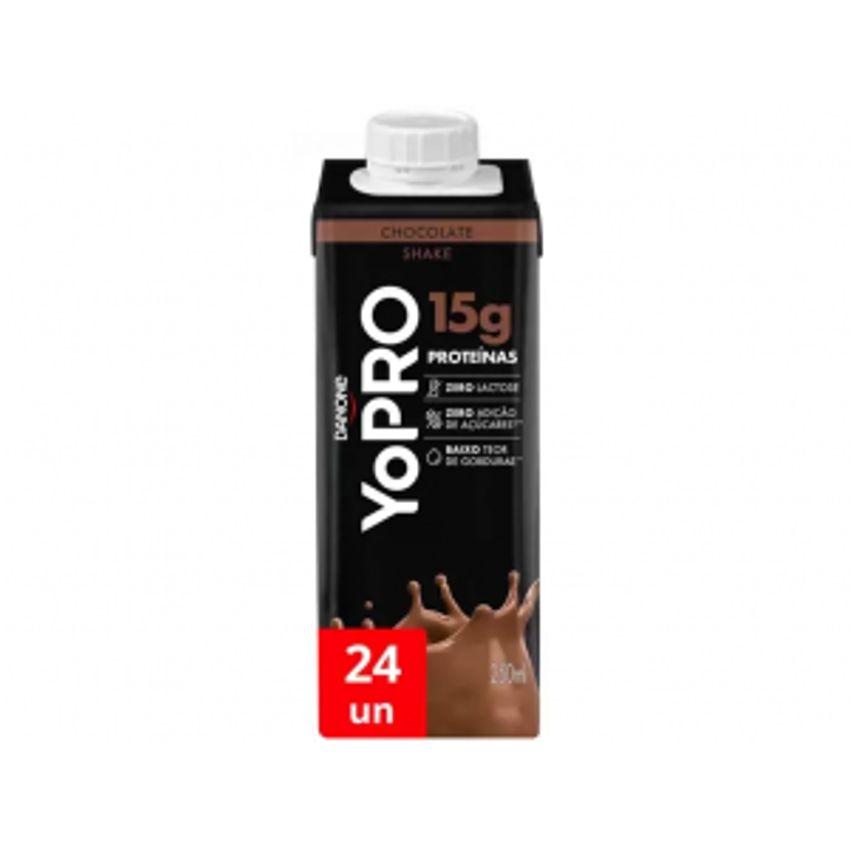 Kit Bebida Láctea YoPRO Chocolate Sem Lactose - Zero Açúcar 24 Unidades 250ml Cada