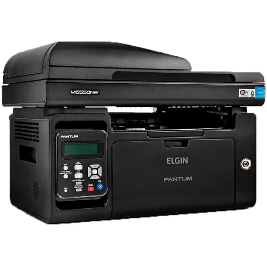 Impressora Multifuncional Sem Fio Elgin Pantum M6550NW Laser Preto e Branco