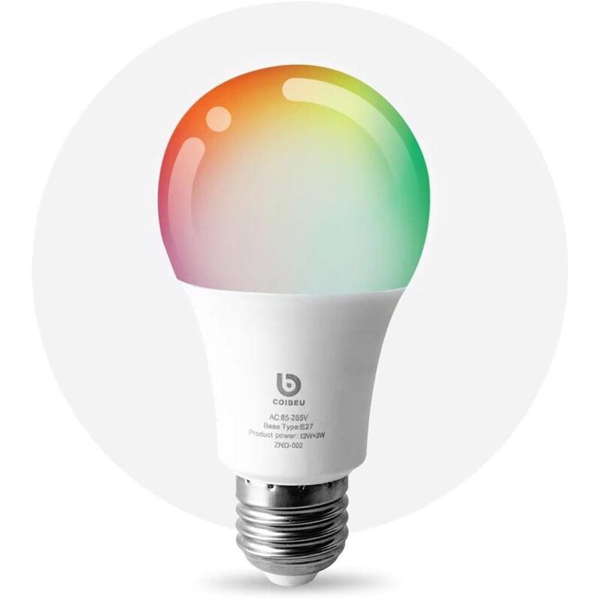Lampada LED Inteligente Lâmpada Smart WiFi Color RGB Bivolt Luz Branca Quente e Fria Compatível com Alexa e Googl