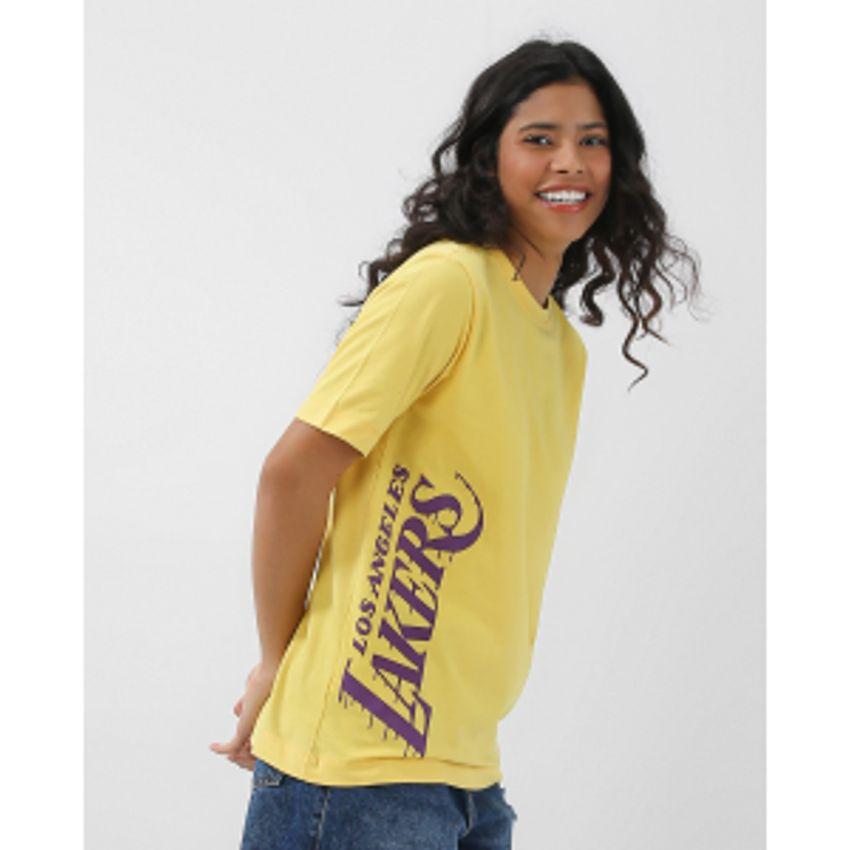 Camiseta feminina alongada Lakers amarela | NBA